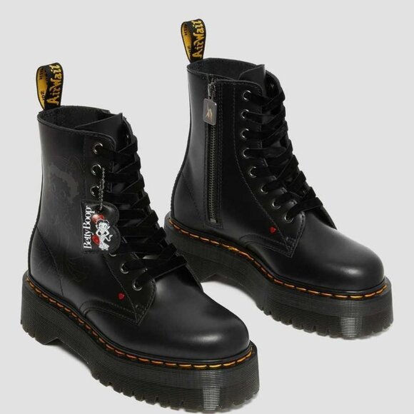 Dr. Martens Betty Boop Jadon Platform Boots 10 NWT